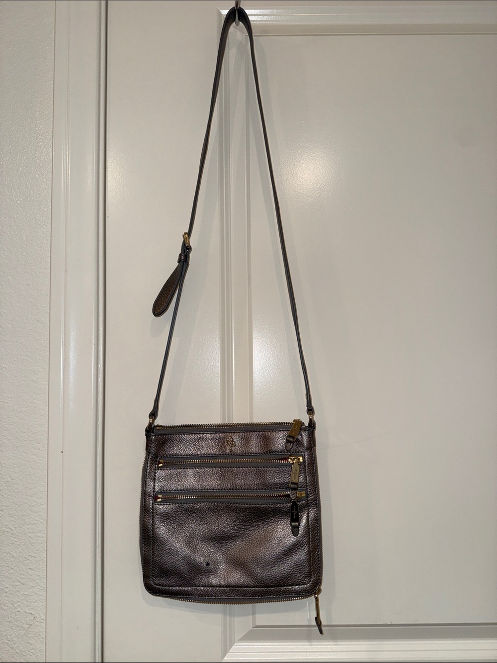 Cole Haan  Leather Messenger Crossbody Bag